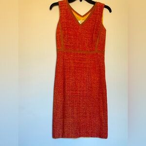 Talbots sleeveless orange and pink sheath, Petites 4.